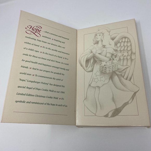 Longaberger Pottery Angel Series Cookie Mold 1994 - Picture 2 of 8